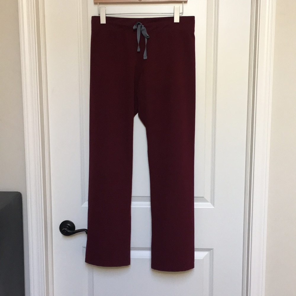 Figs Livingston burgundy size small. Will trade